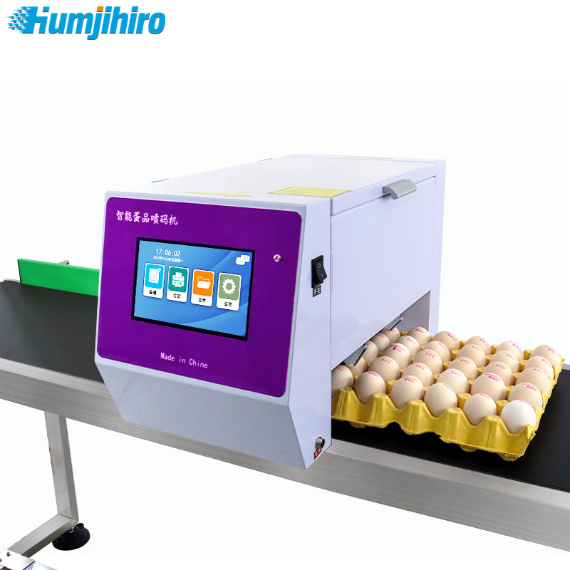 Commercial Printing Products - HUMJIHIRO オンライン6ヘッド自動卵インクジェットプリンター 印刷製造日付シリアル番号可変QRバーコード