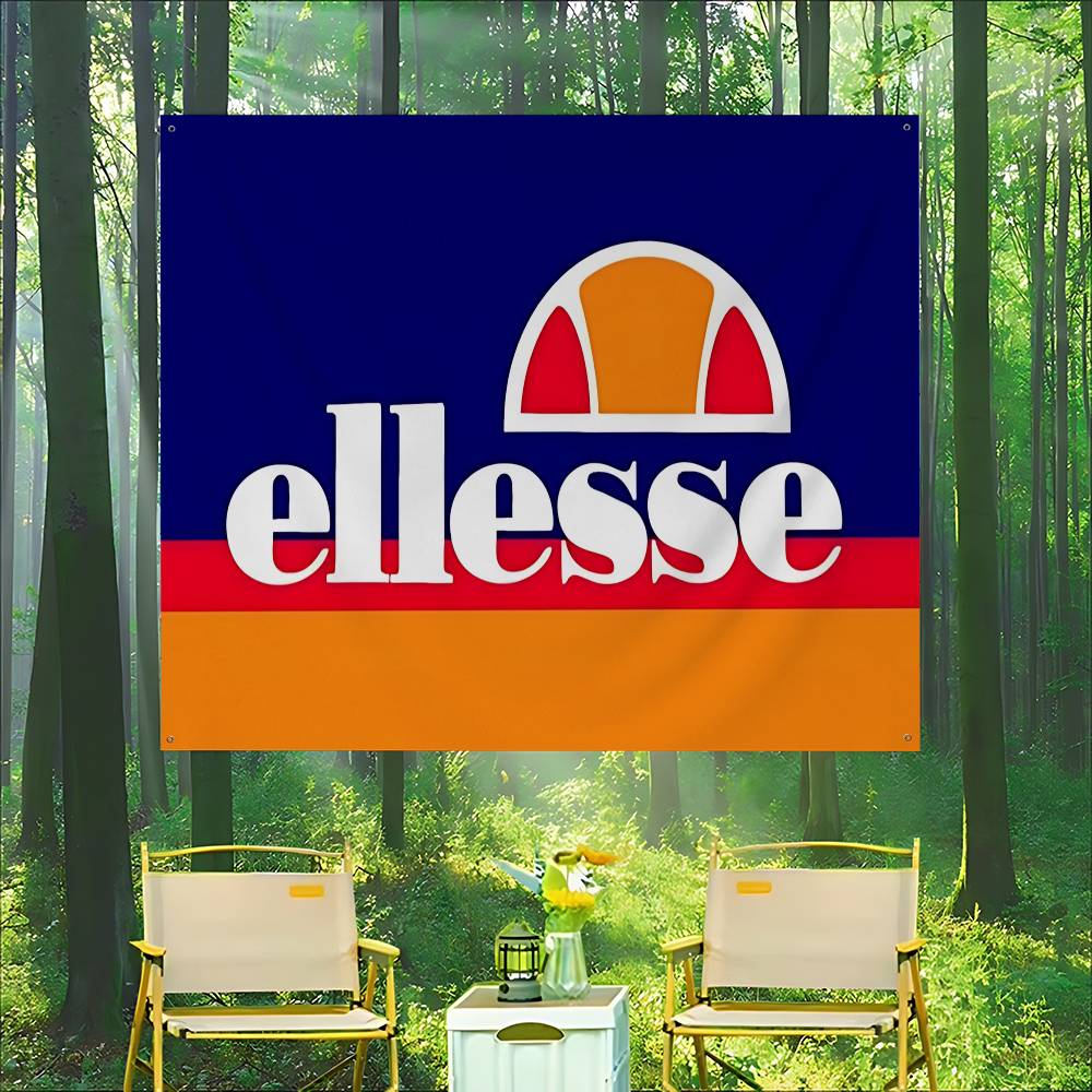 Commercial Banner Printing - E-Ellesseロゴ高度印刷商業広告旗会社パーティーバナー