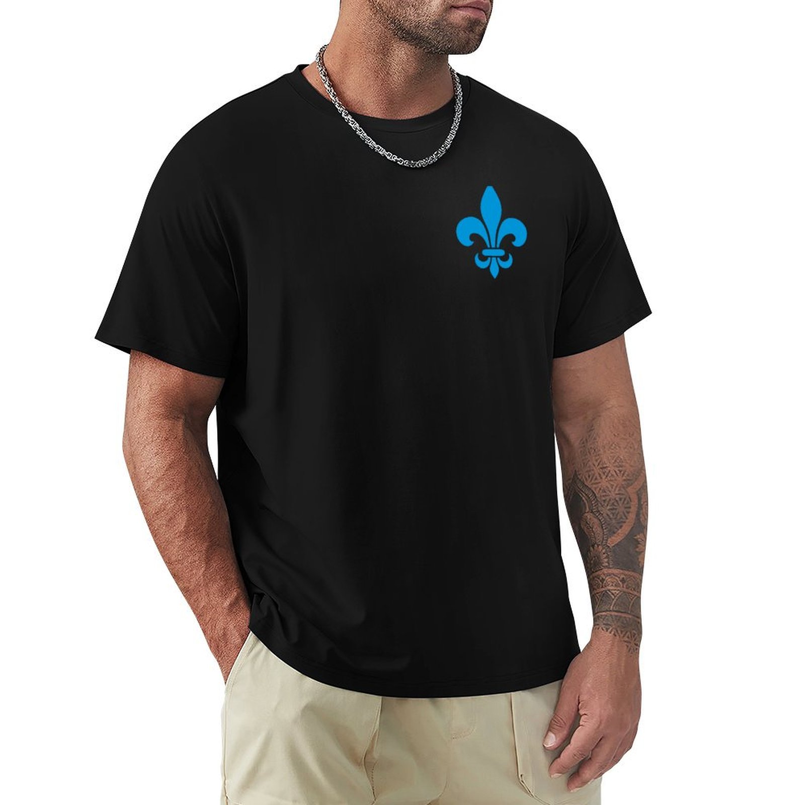 Printing Qc - ケベック フランス ブルー フルール・ド・リス モダンスタイル PQ