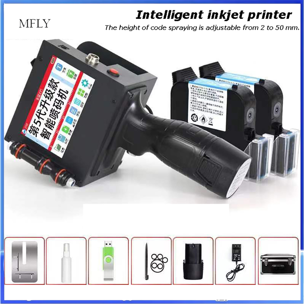 Commercial Printing Labels - ハンドヘルド50mm大型フォント印字機インクジェットプリンターは、自動ラベル印刷カラーインクジェットプリンターを提供しました