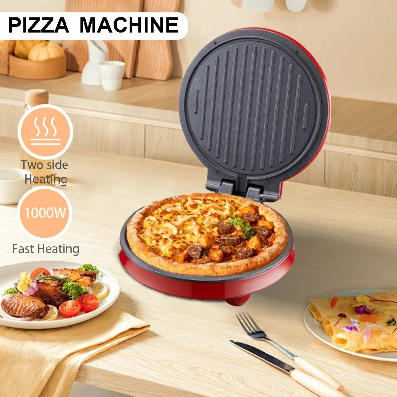 Commercial Printing Press - 110V電気ピザマシン、両面加熱電気ケーキパン、パンケーキマシン、パンケーキマシン、多機能フライパン