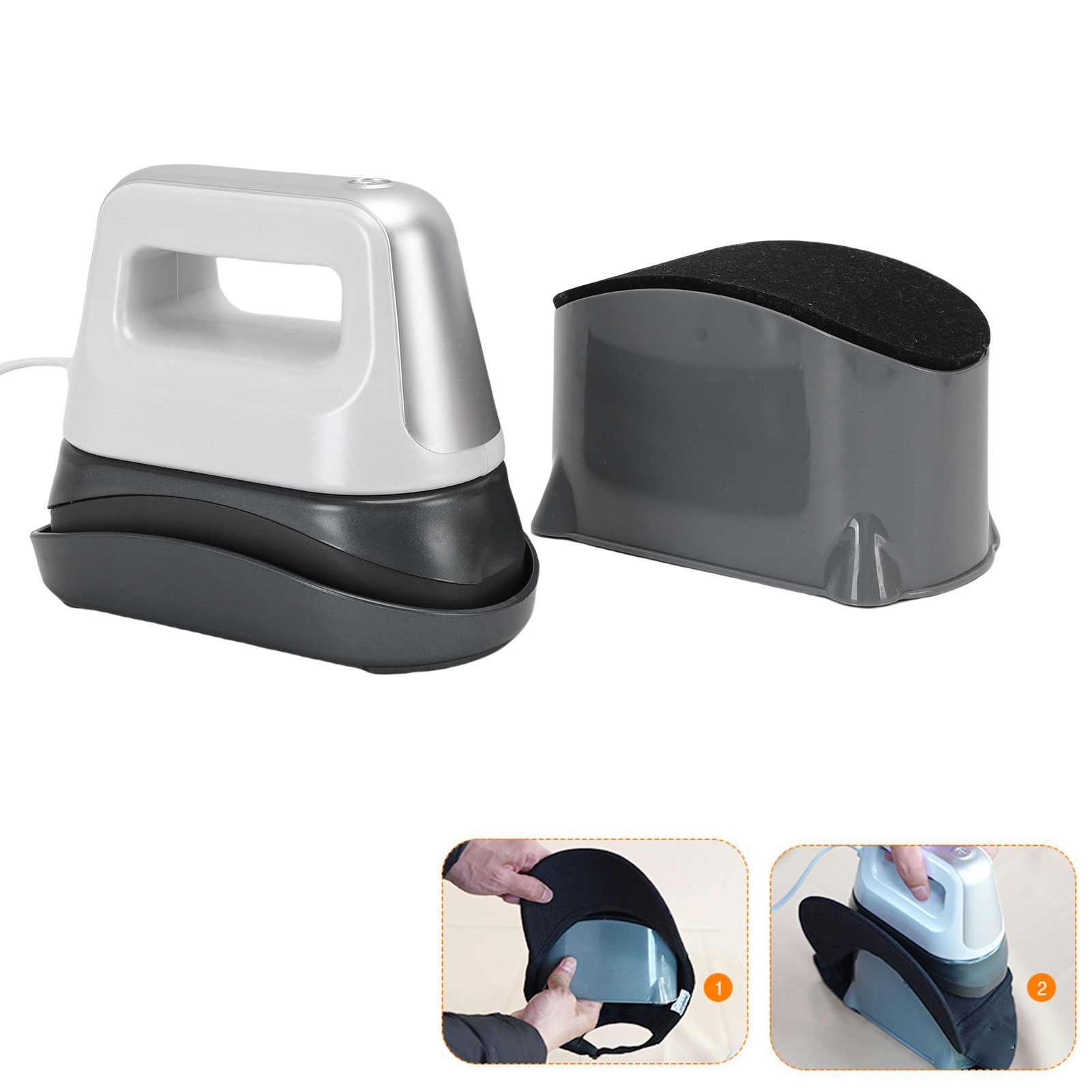 Commercial Printing Press - 【新商品】帽子用ミニ熱プレス機 ポータブル ハンディタイプ 3段階加熱 自動オフ機能付き ミニポータブル帽子熱プレス機