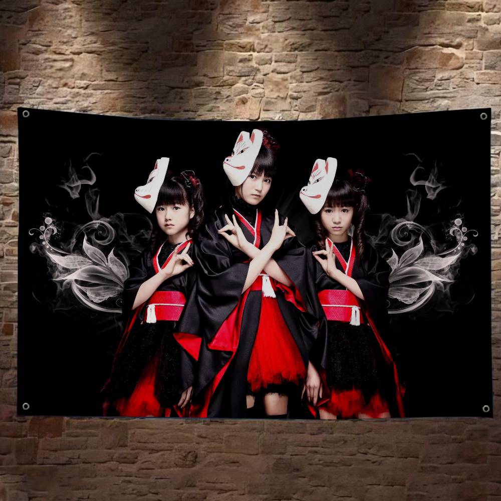 Commercial Banner Printing - クラシックかわいいメタルバンド B-Babymetal 高度な印刷商業広告旗会社パーティーバナー