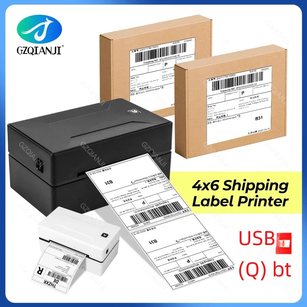 Commercial Printing Labels - 4インチサーマルバーコードラベルプリンター、eBay配送ラベル印刷対応、エクスプレスロジスティクスUSB送り状、110mmラベル用紙で使用可能