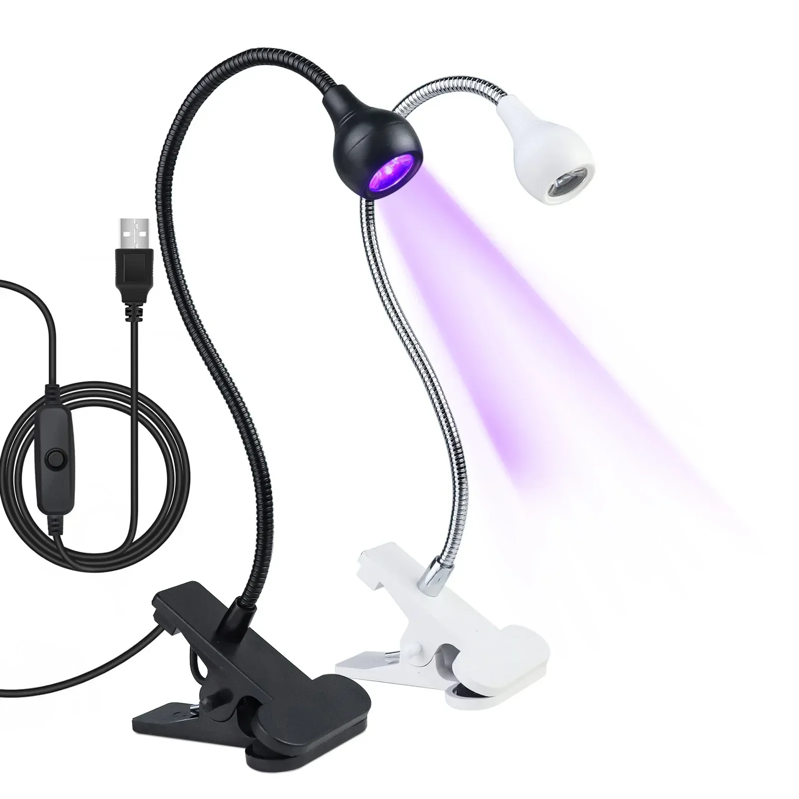 Exposure Unit Uv - ポータブル LED UV 硬化ライトマニキュアジェルクリップオン柔軟なデスクミニ USB ネイルランプドライヤーホームユーザーサロンツール