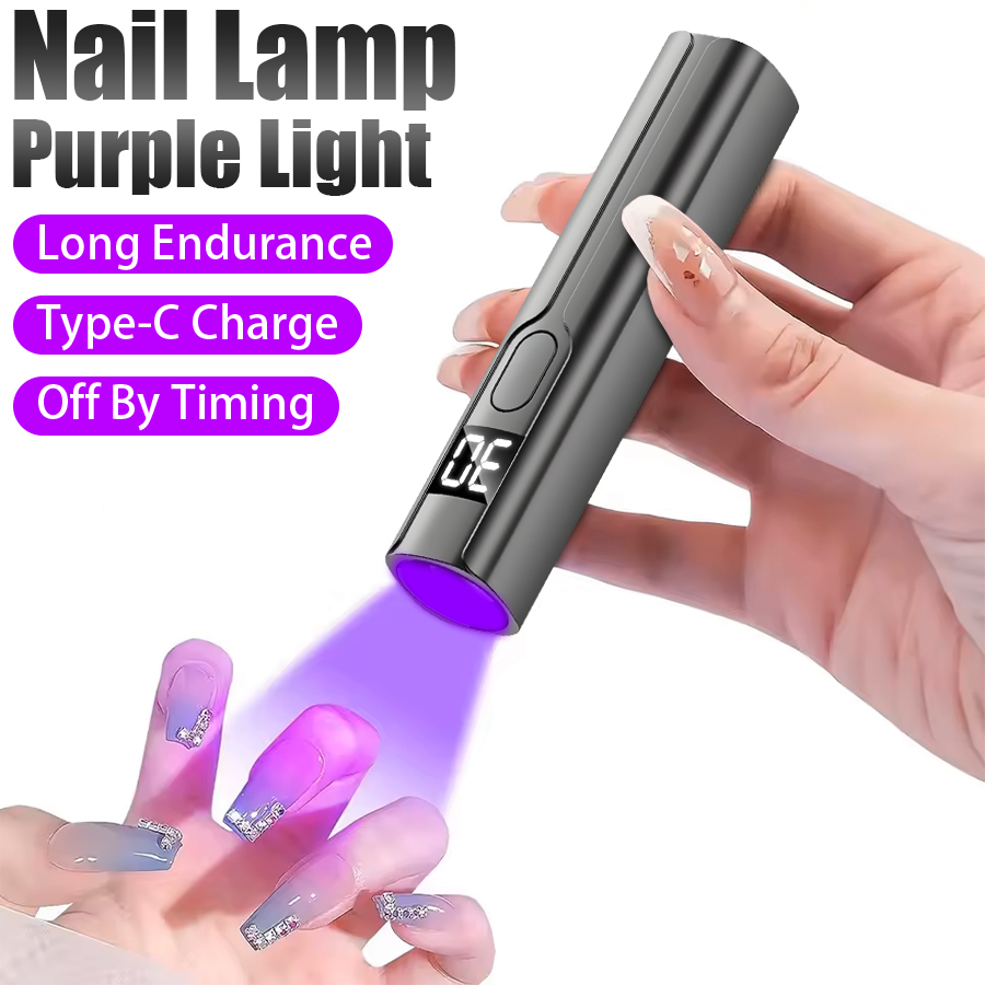Exposure Unit Uv - プロ用ネイルUV LEDランプデスク、ディスプレイ付き充電式ポータブルミニネイルドライヤースタンド、ネイルアート用UVランプ、取り外し可能