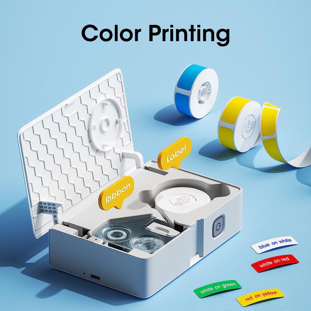 NIIMBOT B18 カラーラベルプリンター、ワイヤレス  - Commercial Printing Labels のレビューと価格