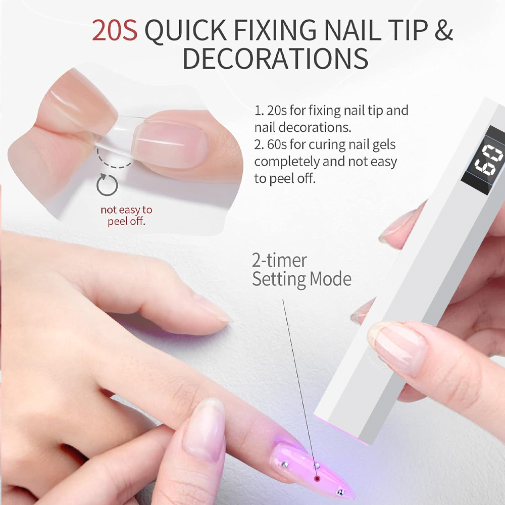 タイマー機能付きUV LEDネイルランプ、調整可能なブラケッ - Exposure Unit Uv のレビューと価格