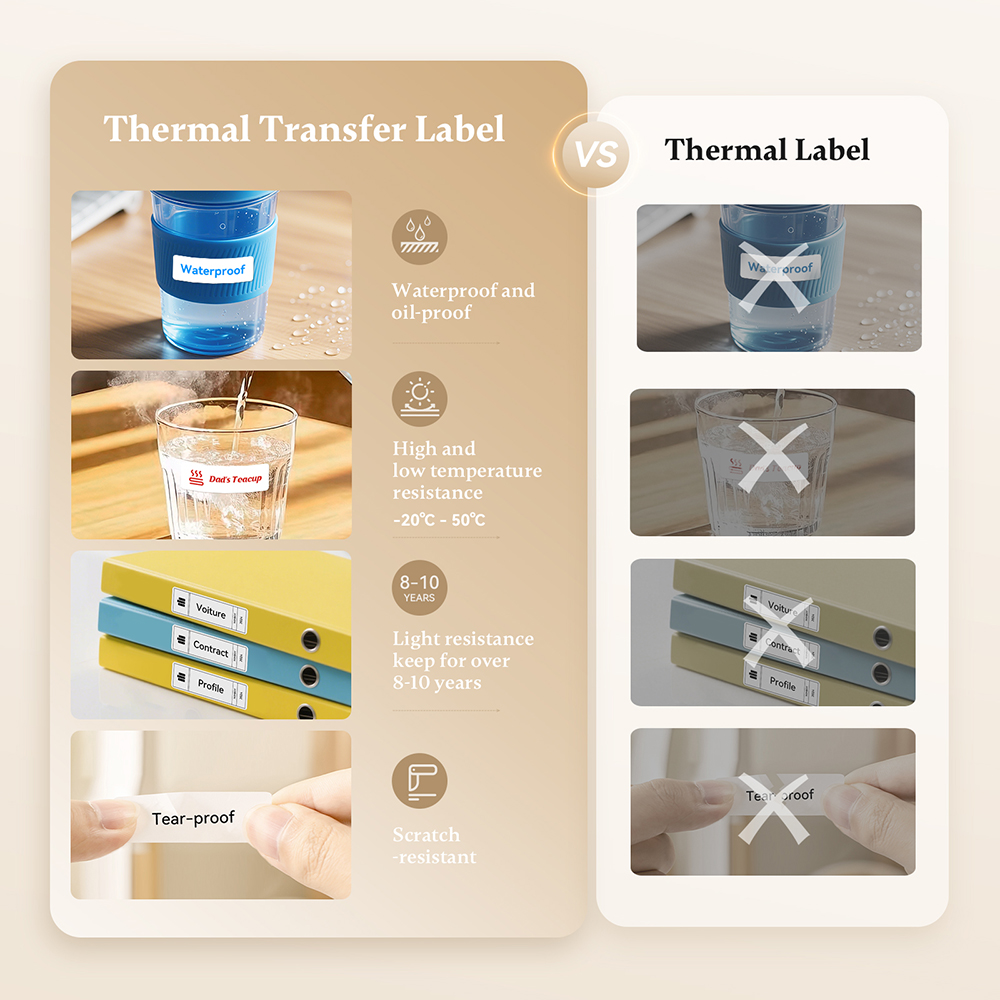 Niimbot N1/M2 熱転写ラベルプリンターカラー印刷 - Commercial Printing Labels のレビューと価格