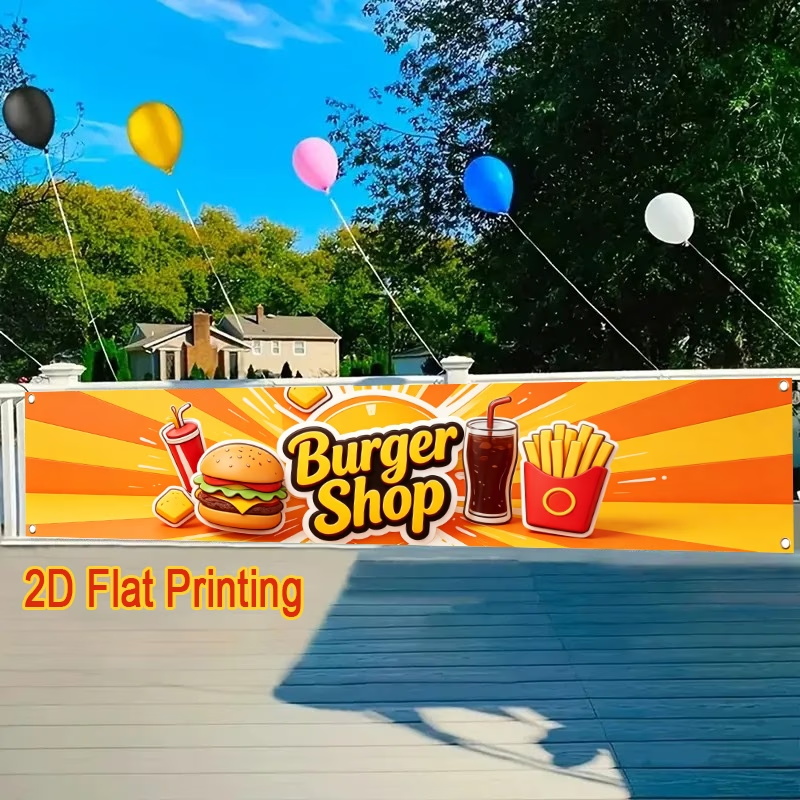 カスタムバナーフラッグ、フェスティバル活動、記念写真、誕生日 - Commercial Printing Photoshop のレビューと価格