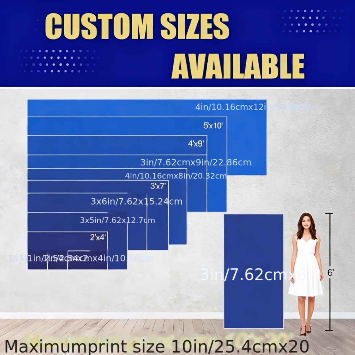 カスタムビニールバナー　パーソナライズされたテキスト・ロゴデ - Commercial Banner Printing のレビューと価格