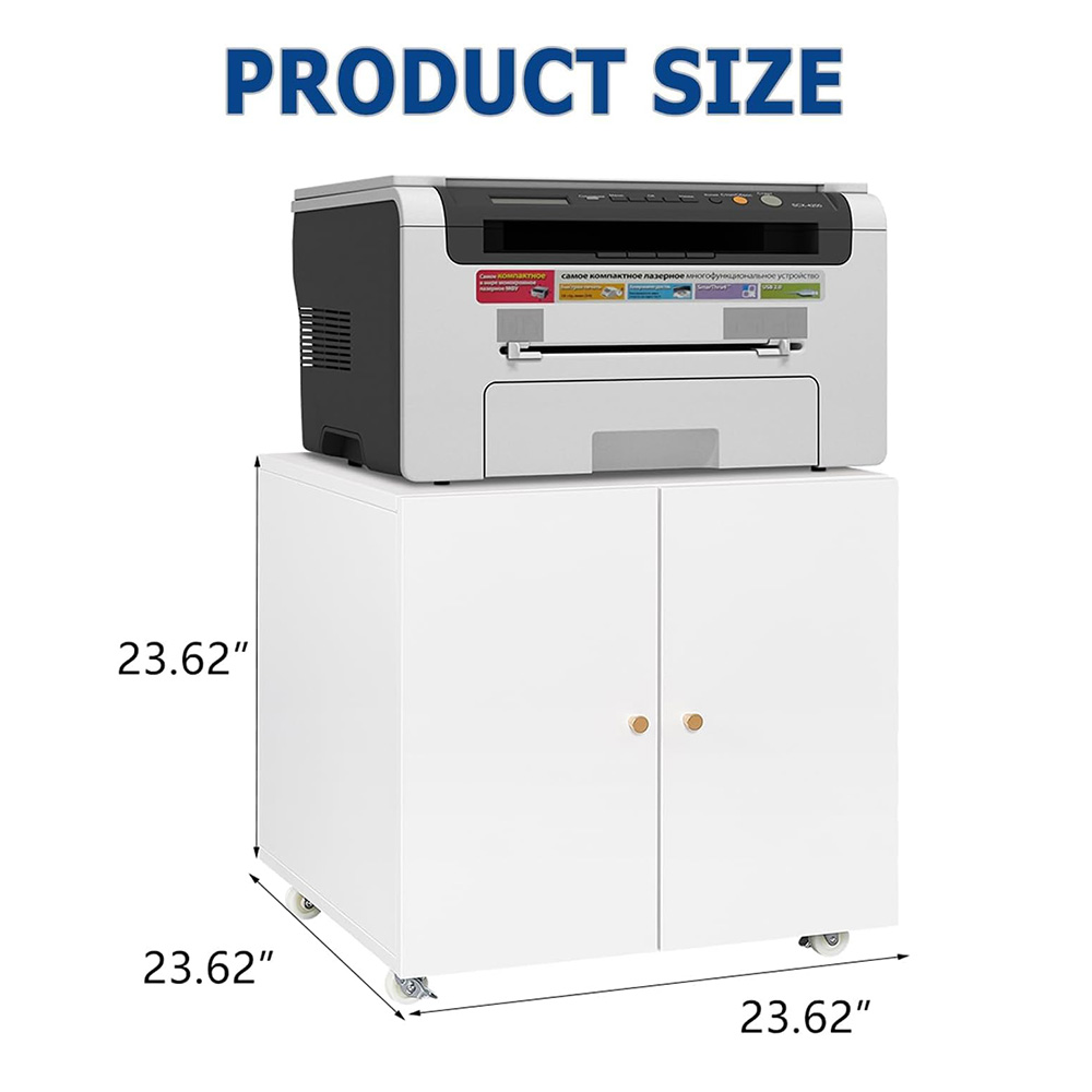 ファイル収納付きメタルプリンタースタンド、ダブルドアと調節可 - Commercial Printing Press のレビューと価格