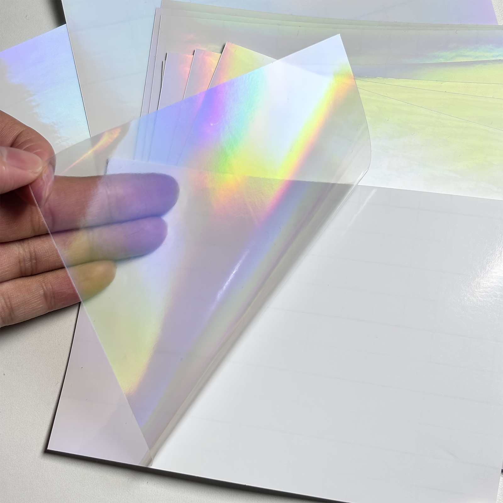 50 枚 A6 サイズホログラフィックレインボーコールドラミ - Laminator Cold Roll のレビューと価格