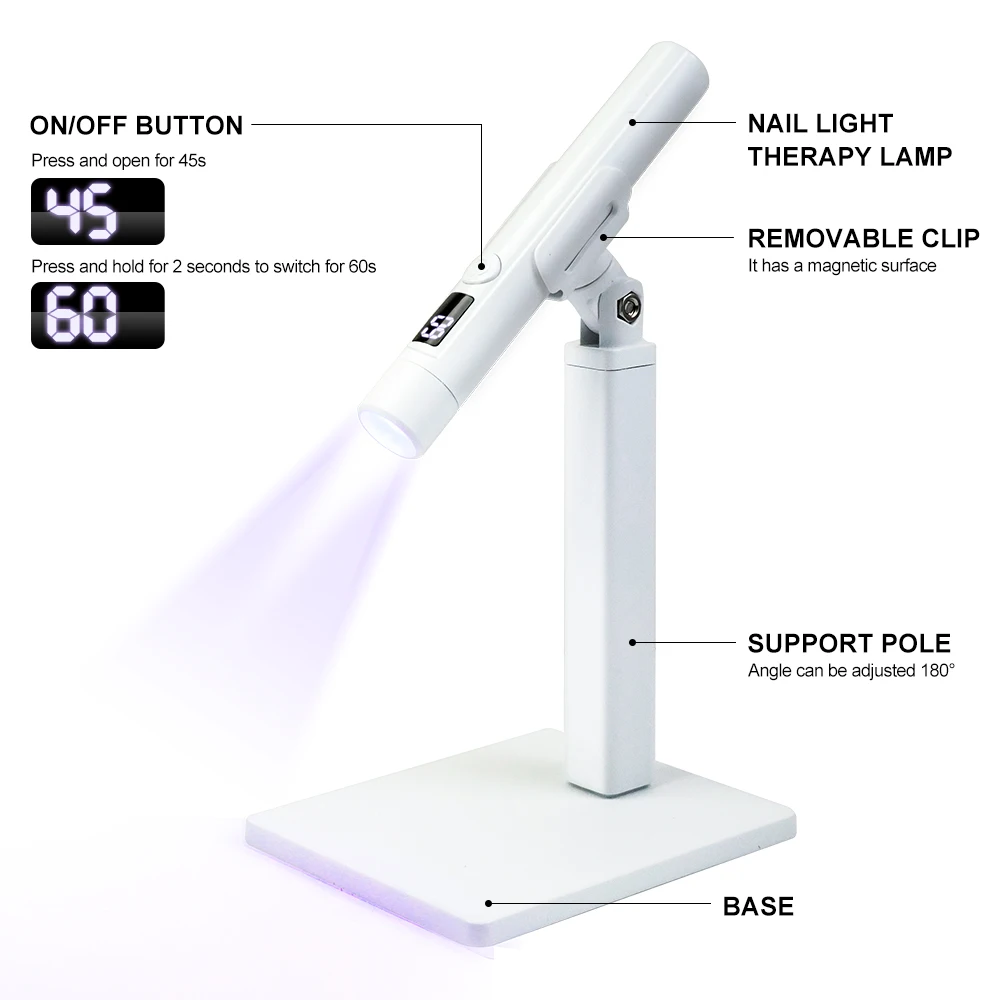 ミニネイルアート UV LED ライト充電式ディスプレイポー - Exposure Unit Uv のレビューと価格