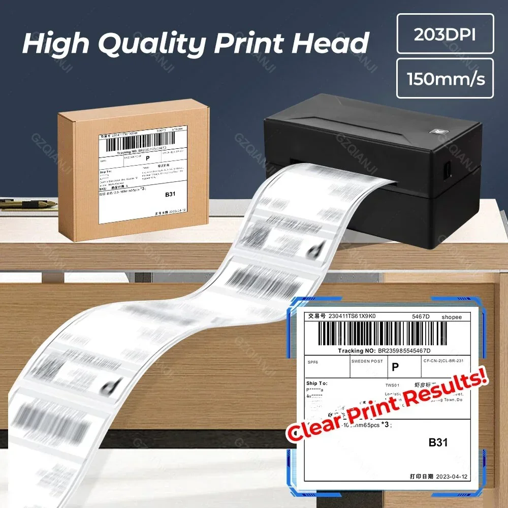 4インチサーマルバーコードラベルプリンター、eBay配送ラベ - Commercial Printing Labels のレビューと価格
