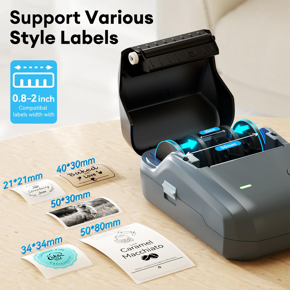 NIIMBOT B1 ポータブルサーマルプリンター 2インチ - Commercial Printing Labels のレビューと価格